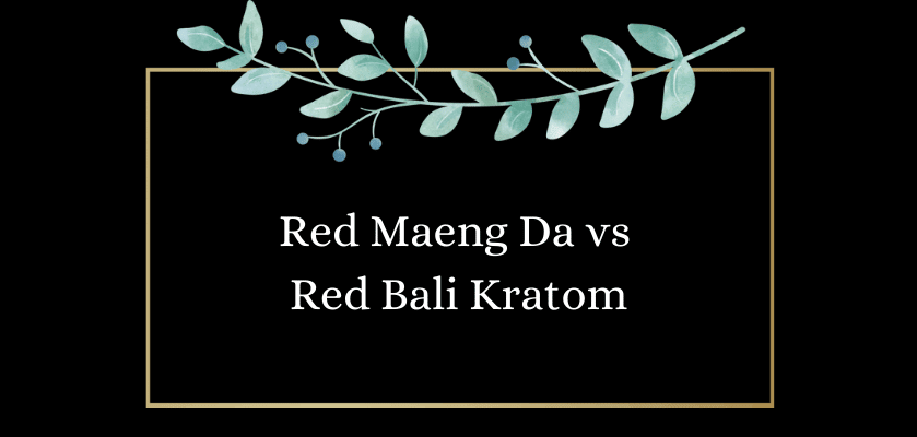 Red Maeng Da vs Red Bali Kratom