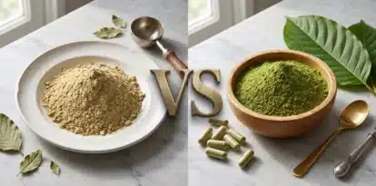 white vs green kratom