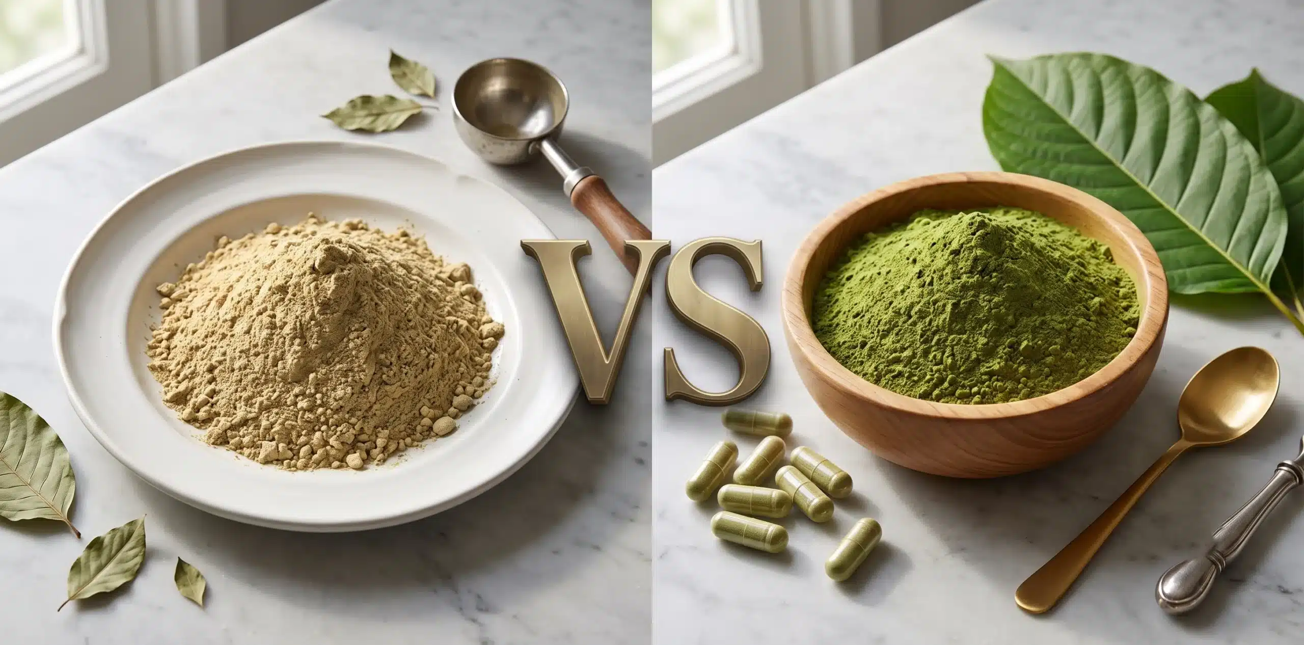 white vs green kratom